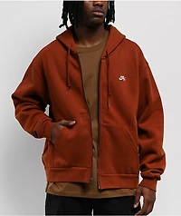 Nike SB Cinnamon Orange Zip Hoodie