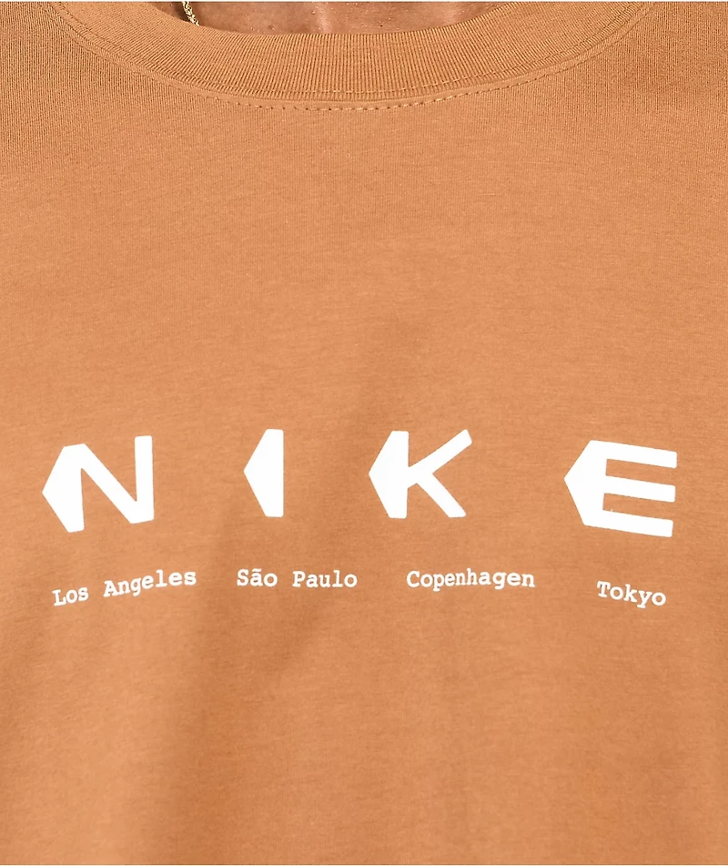 Nike SB City Info Ale Brown T-Shirt