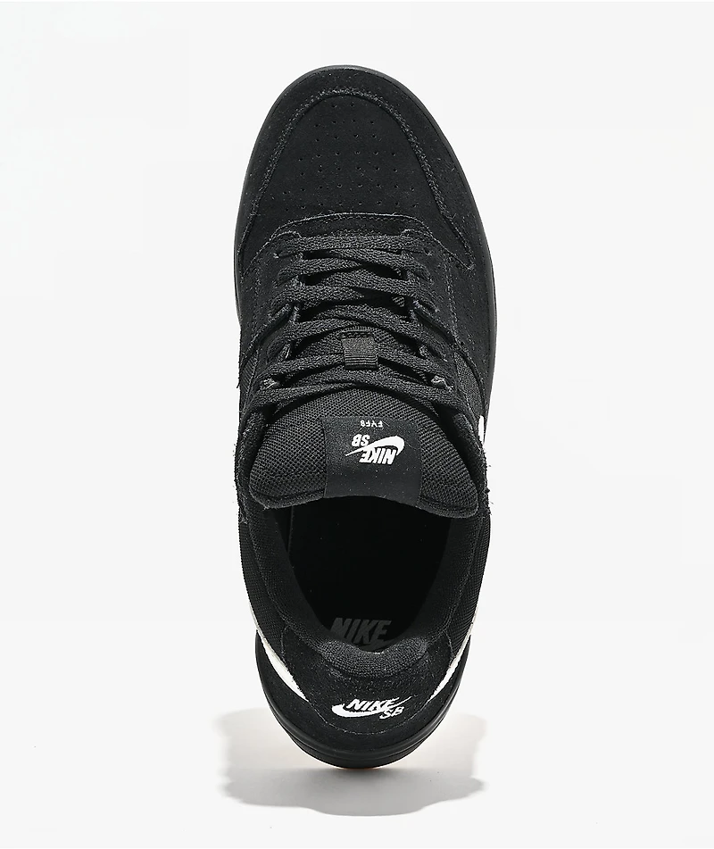 Nike SB Code 58 Black & White Skate Shoes