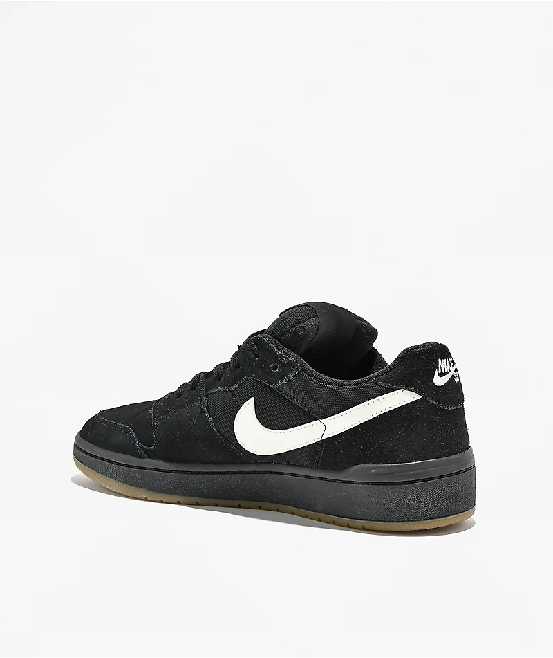 Nike SB Code 58 Black & White Skate Shoes