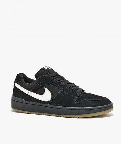Nike SB Code 58 Black & White Skate Shoes