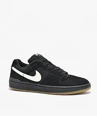 Nike SB Code 58 Black & White Skate Shoes