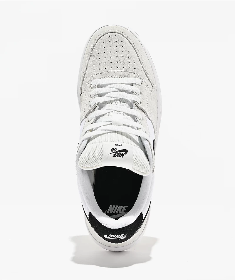 Nike SB Code 58 White & Black Skate Shoes