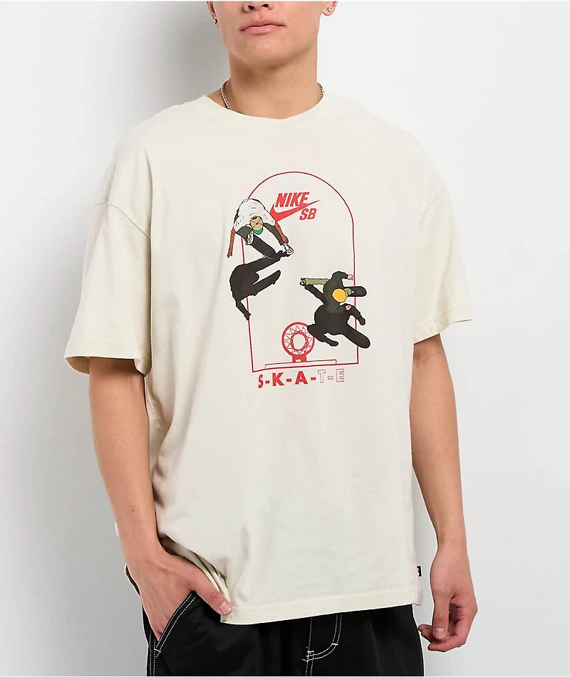 Nike SB Court Light Bone T-Shirt