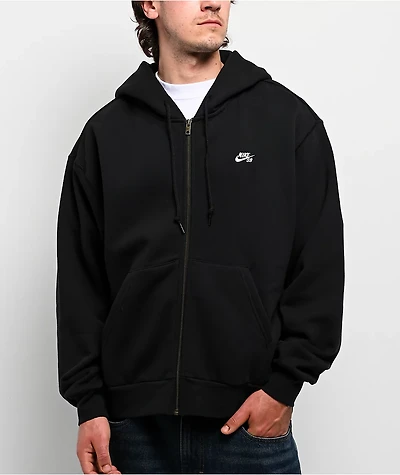 Nike SB Essential Black Zip Hoodie