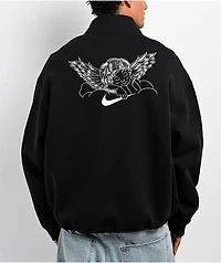 Nike SB FC Black Oversized Quarter Zip Sweatshirt