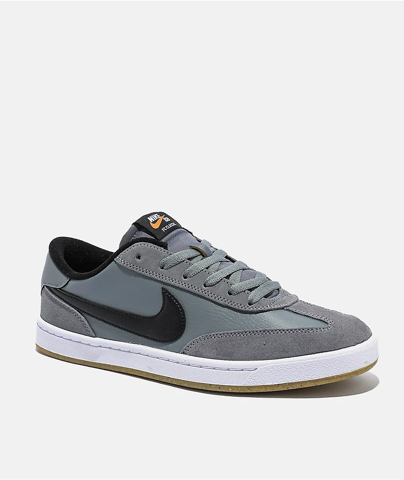 Nike SB FC Classic Cool Grey, Black & White Skate Shoes
