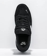 Nike SB Force 58 Black & White Skate Shoes