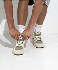 Nike SB Force 58 Coconut Milk, Neutral Olive & University Red Skate Shoes