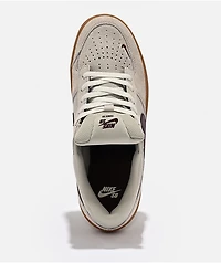 Nike SB Force 58 Cream, Burgandy & Gum Skate Shoes