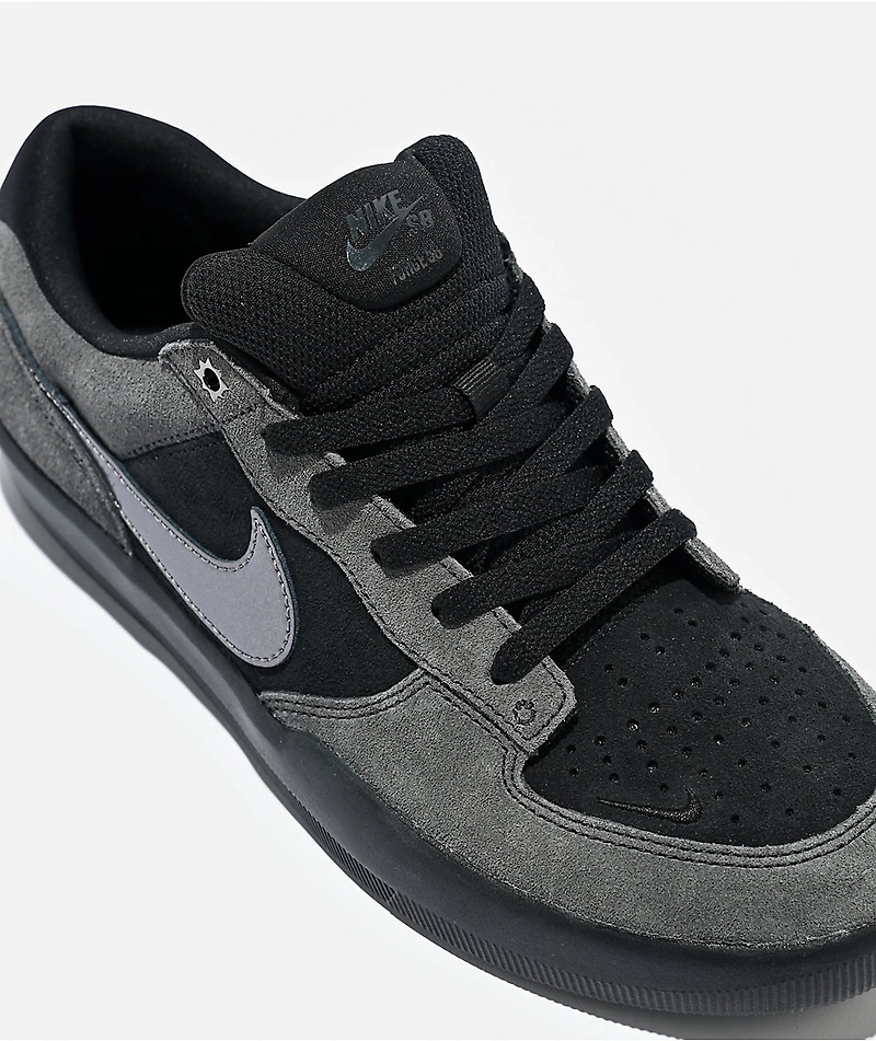 Nike SB Force 58 Dark Days Black Skate Shoes