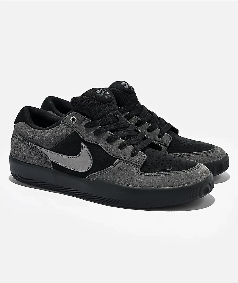 Nike SB Force 58 Dark Days Black Skate Shoes