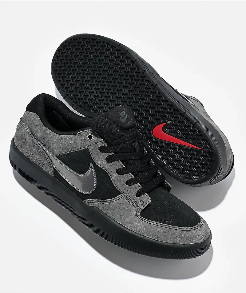 Nike SB Force 58 Dark Days Black Skate Shoes