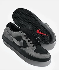 Nike SB Force 58 Dark Days Black Skate Shoes