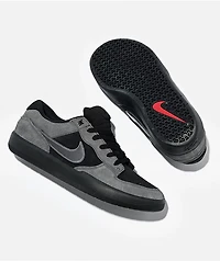 Nike SB Force 58 Dark Days Black Skate Shoes