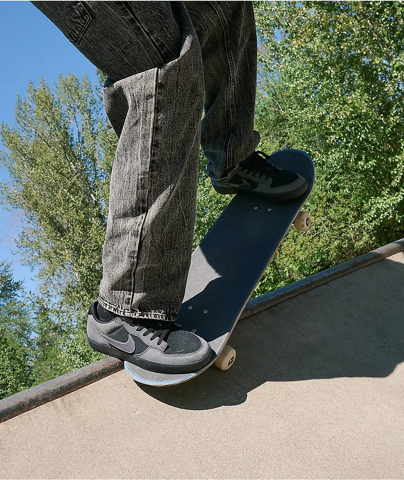 Nike SB Force 58 Dark Days Black Skate Shoes
