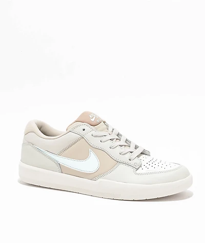 Nike SB Force 58 Light Bone & Glacier Blue Skate Shoes