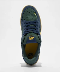 Nike SB Force 58 Midnight Navy, Fir, University Gold, & Gum Skate Shoes
