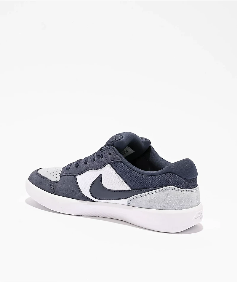 Nike SB Force 58 Navy, Sky & White Skate Shoes