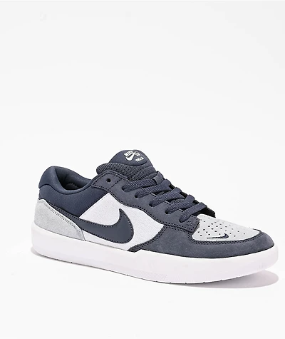 Nike SB Force 58 Navy, Sky and White Skate Shoes
