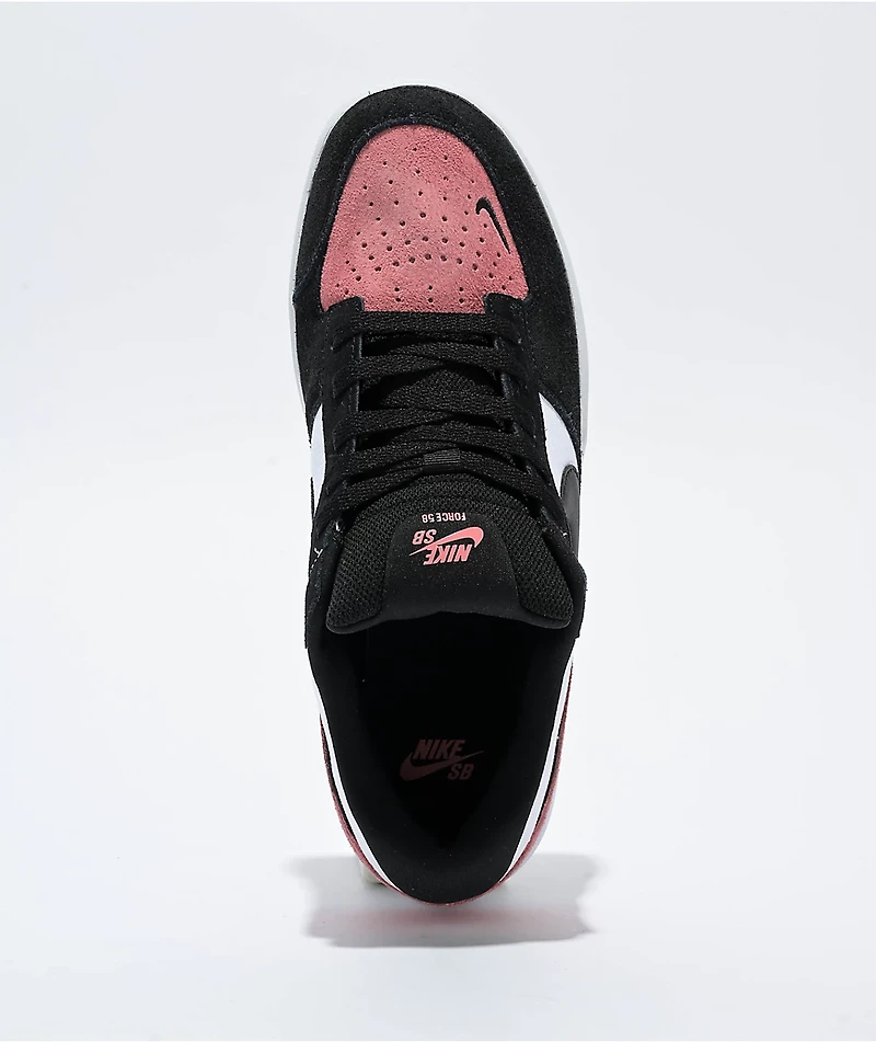 Nike SB Force 58 Pink Salt, Black & White Skate Shoes