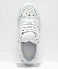 Nike SB Force 58 Premium Leather White Skate Shoes