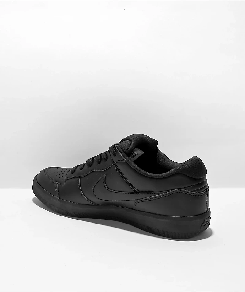 Nike SB Force 58 Prime Leather Black Skate Shoes