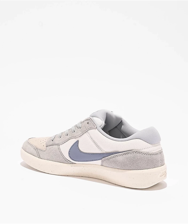 Nike SB Force 58 White, Ashen Slate & Sail Skate Shoes