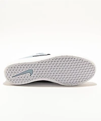 Nike SB Force 58 White, Thunder Blue & Ashen Slate Skate Shoes