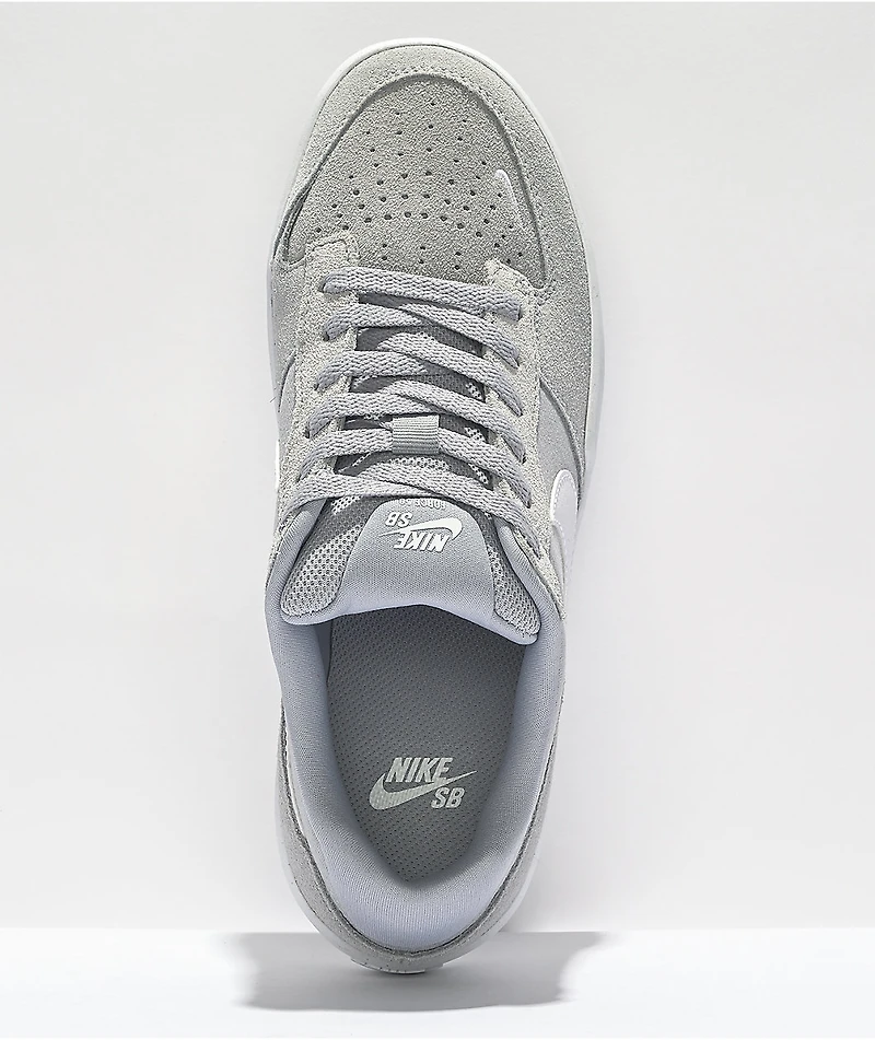 Nike SB Force 58 Wolf Grey & White Skate Shoes