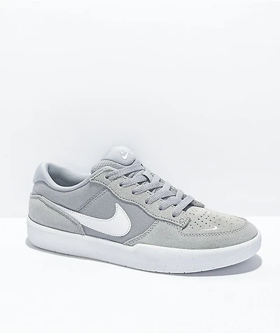 Nike SB Force 58 Wolf Grey & White Skate Shoes