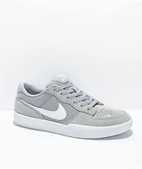 Nike SB Force 58 Wolf Grey & White Skate Shoes