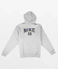 Nike SB GFX Heather Grey Hoodie
