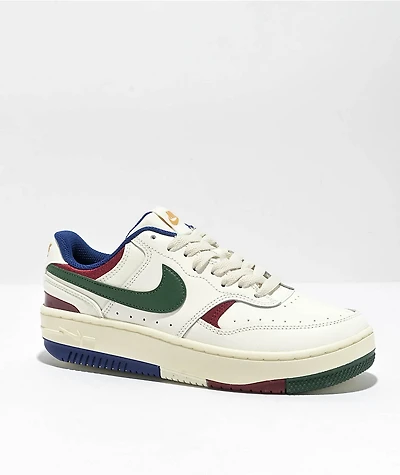 Nike SB Gamma Force Sail, Fir, Wheat Gold & Team Red Skate Shoes