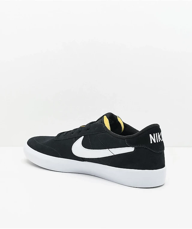 Nike SB Heritage Vulc Black White Skate Shoes at Hamilton Place