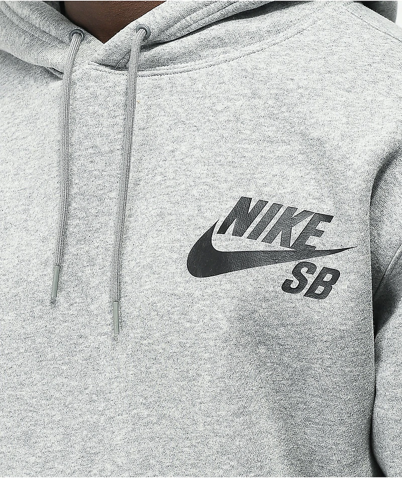 Nike SB Icon Dark Heather Grey Hoodie