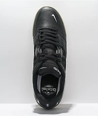 Nike SB Ishod Black, White, & Gum Leather Skate Shoes