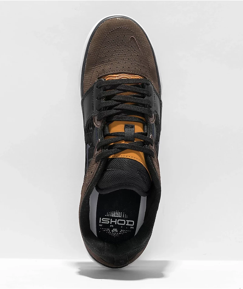 Nike SB Ishod PRM Baroque Brown & Black Skate Shoes