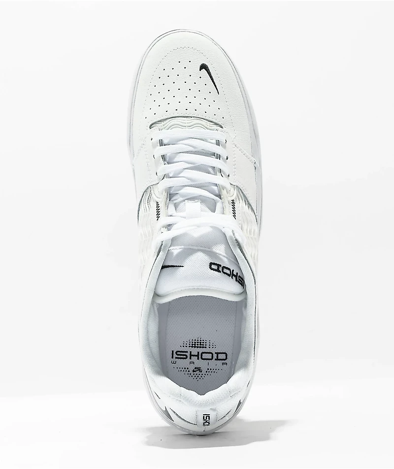 Nike SB Ishod Premium White & Black Skate Shoes