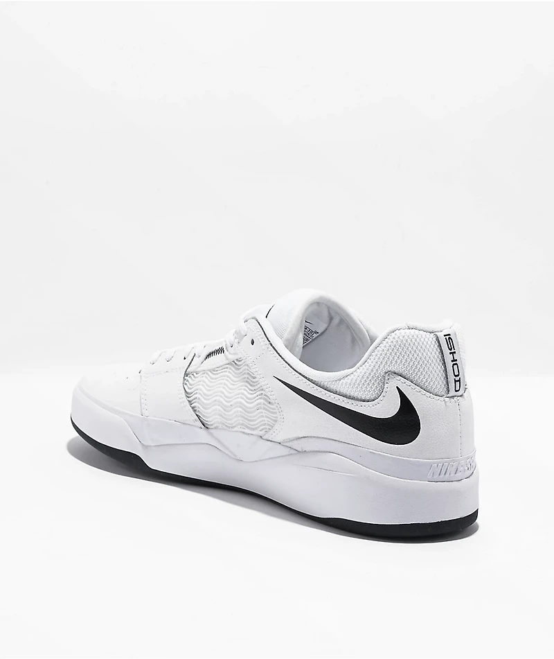 Nike SB Ishod Premium White & Black Skate Shoes