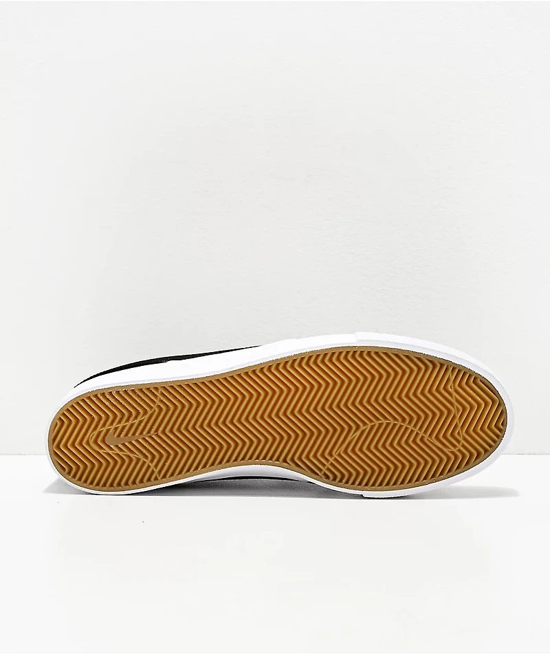 Nike SB Janoski RM Black & White Canvas Skate Shoes