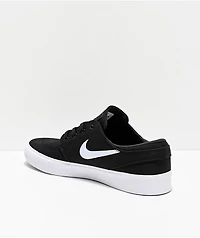 Nike SB Janoski RM Black & White Canvas Skate Shoes