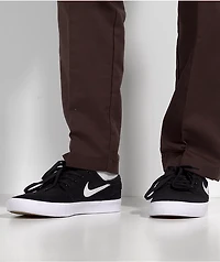 Nike SB Janoski RM Black & White Suede Skate Shoes