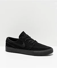 Nike SB Janoski RM Black Suede Skate Shoes