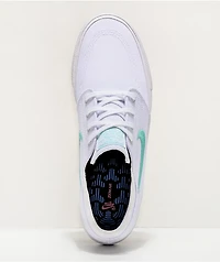 Nike SB Janoski RM White & Tropical Canvas Skate Shoes