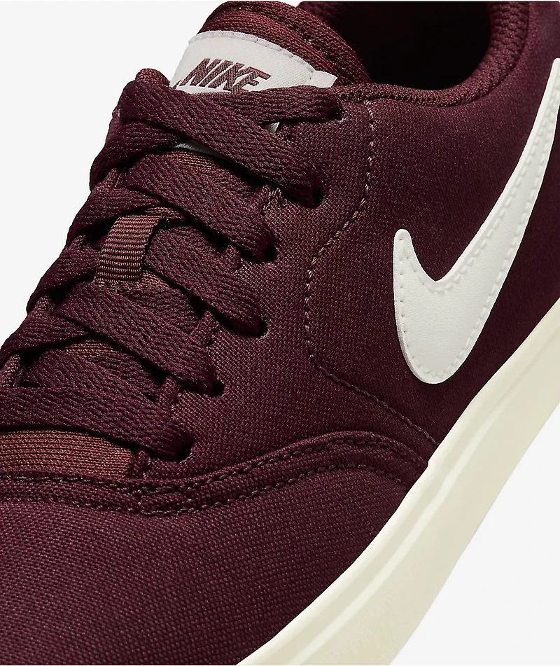 Nike SB Kids Check Canvas Burgundy Crush & Sail Skate Shoes