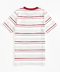 Nike SB Kids Club Stripe White & Red T-Shirt