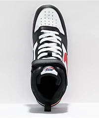 Nike SB Kids Court Borough Mid 2 White, Red, & Black Shoes