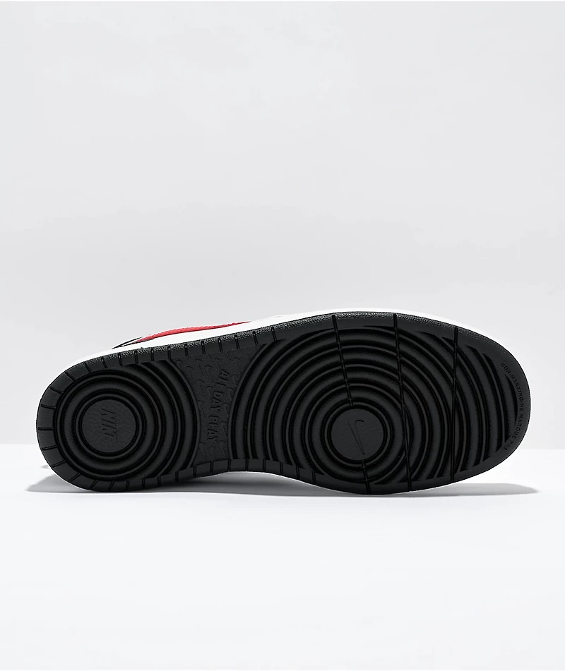 Nike SB Kids Court Borough Mid 2 White, Red, & Black Shoes