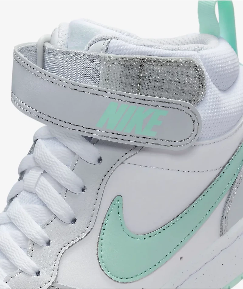 Nike SB Kids Court Borough Platinum White & Mint Shoes